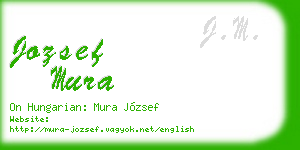 jozsef mura business card